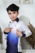 SHADED WHITE AND BLUE SHIRT